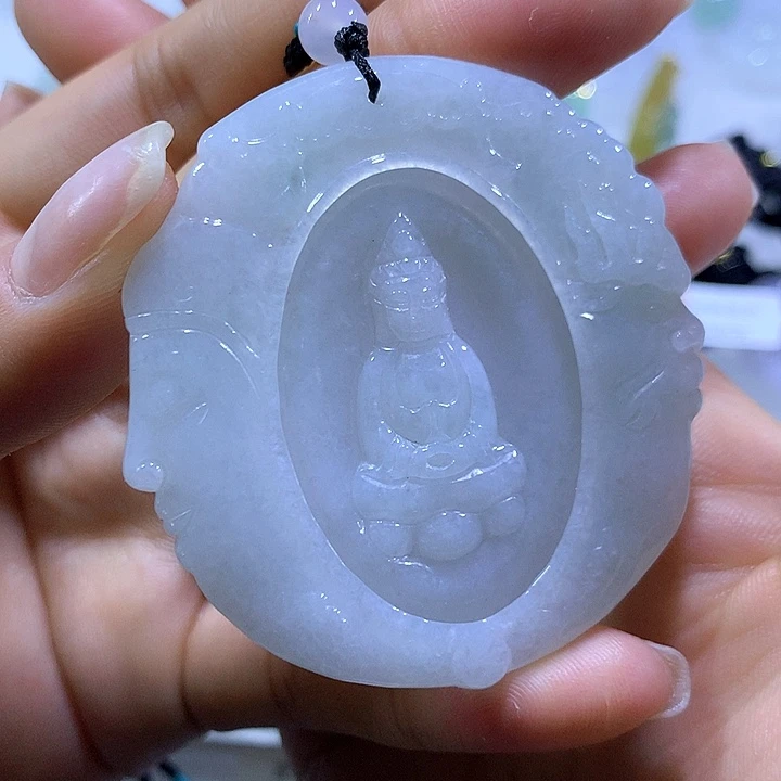 翡翠颈饰未镶嵌天然翡翠A货吊坠