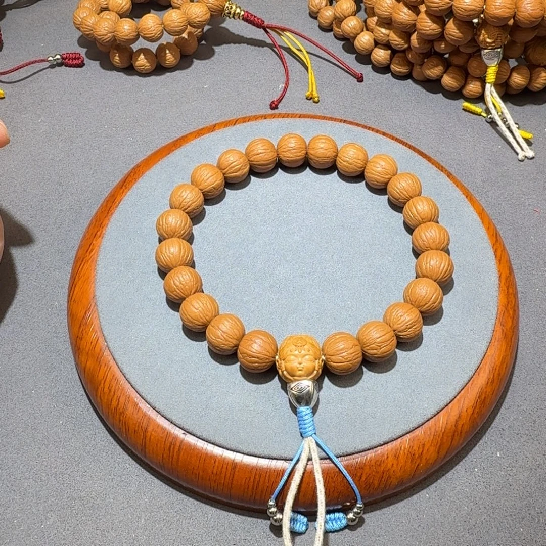 兰***泠吊坠文玩核桃14同尺聚宝盆手持