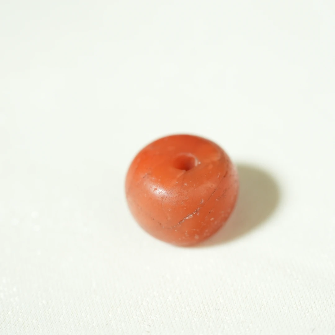 清代南红玛瑙桶珠【古珠精选】AAJXD2412296024