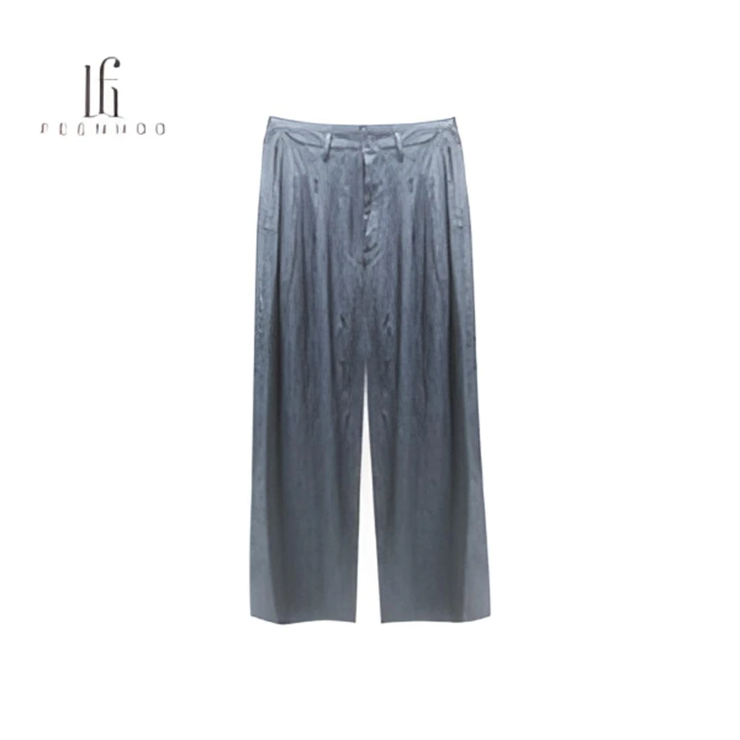 阔腿裤休闲裤宽松薄款长裤休闲风运动百搭拖地夏季53KQ0289