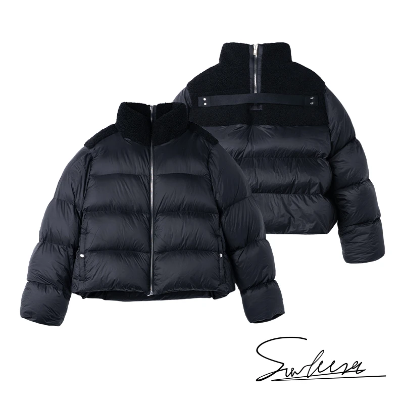 SUNTEEZA23FW尼龙冷印面料鸭绒男女加厚外套羽绒服