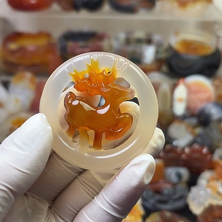 玛瑙/玉髓未镶嵌吊坠(不含链)