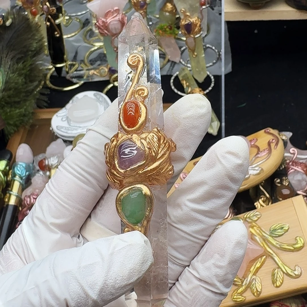 我***耶手链黄晶未镶嵌白