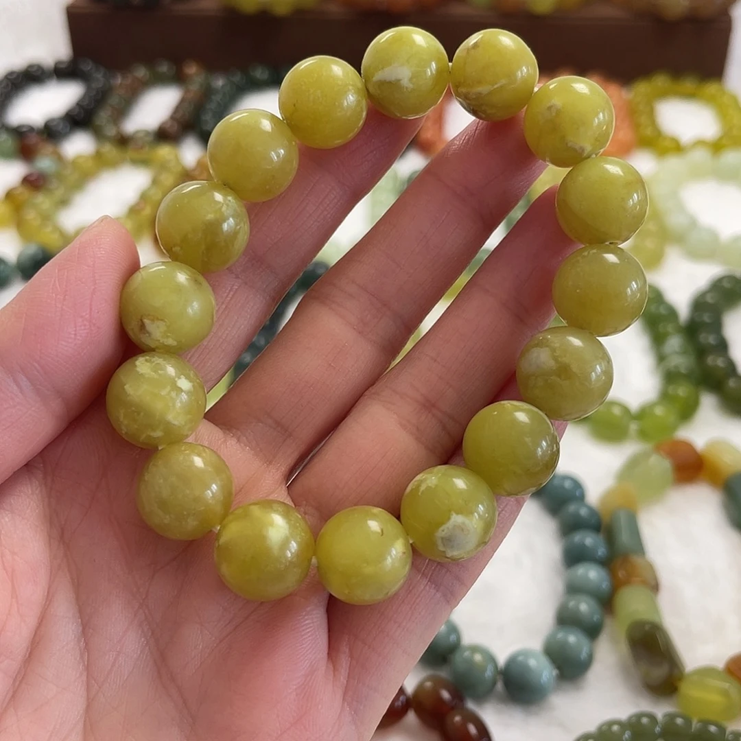 蛇纹石玉未镶嵌手串