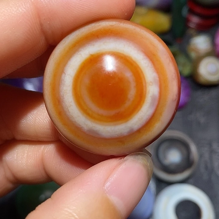 泡***麻玛瑙/玉髓合金颈饰