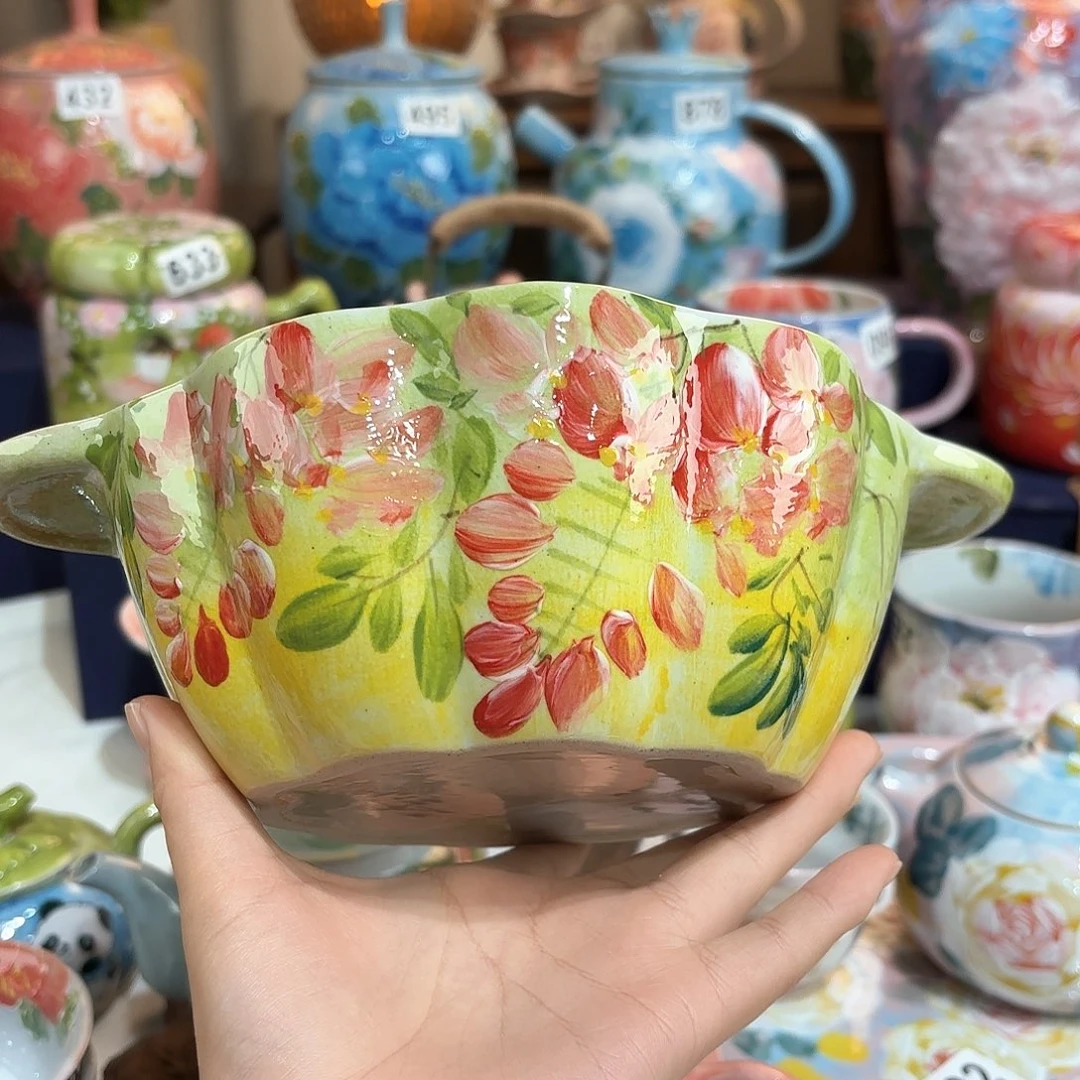 景德镇手绘高温釉下彩陶瓷茶具