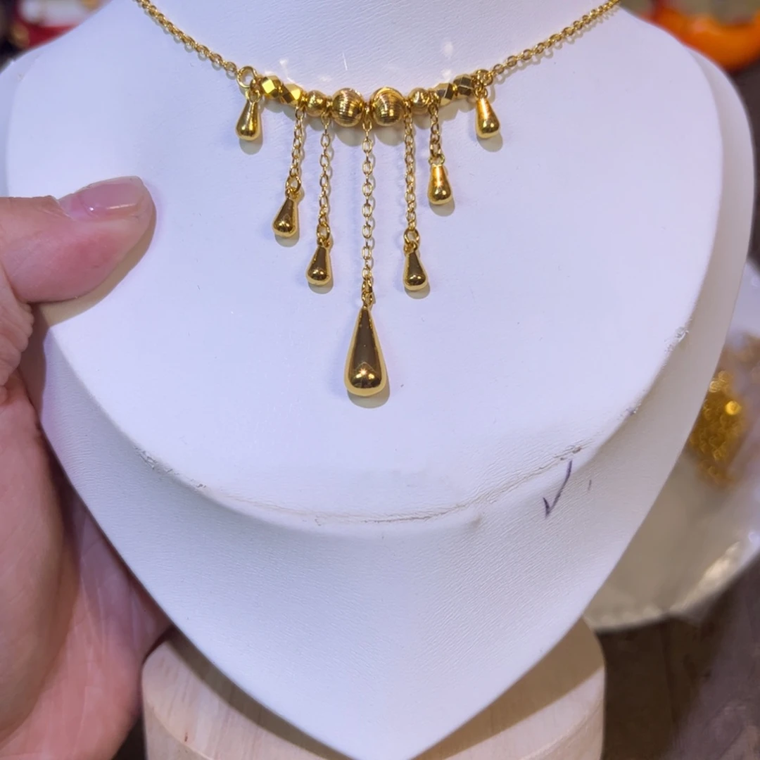 合金水滴精工项链