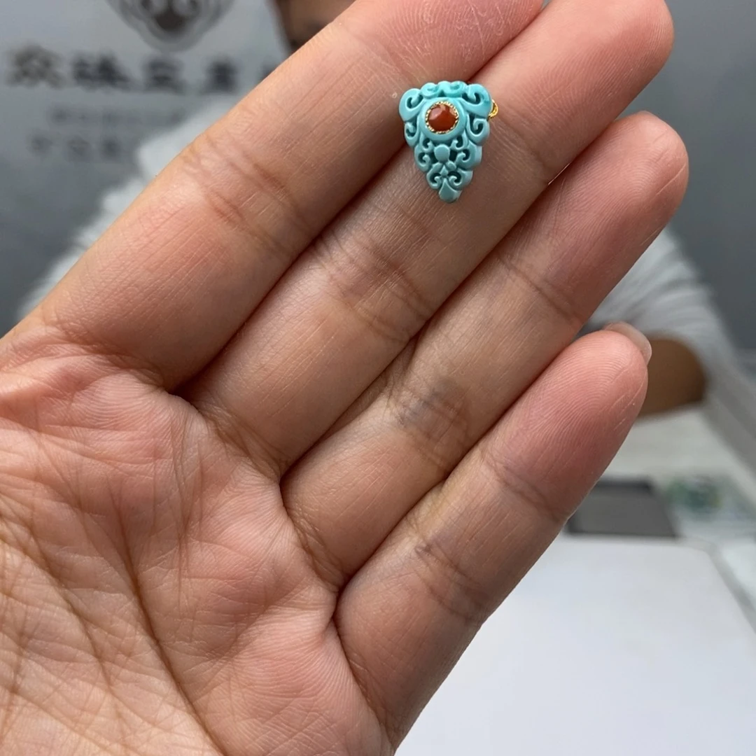 未镶嵌绿松石珠宝奇石