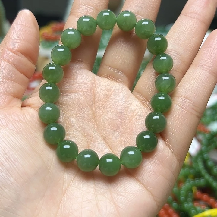 和田玉（碧玉）未镶嵌手链