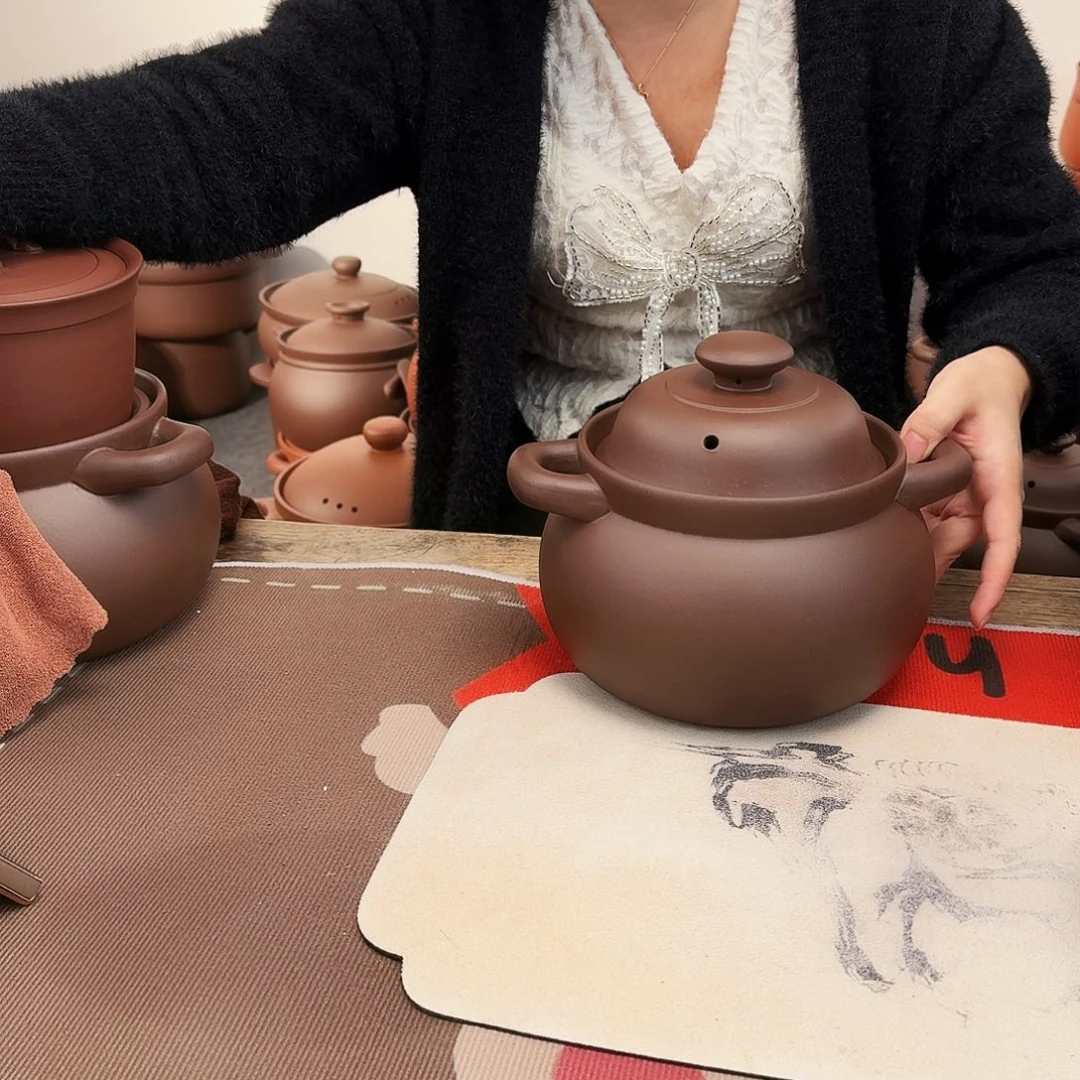 紫砂砂锅3升正品无暇