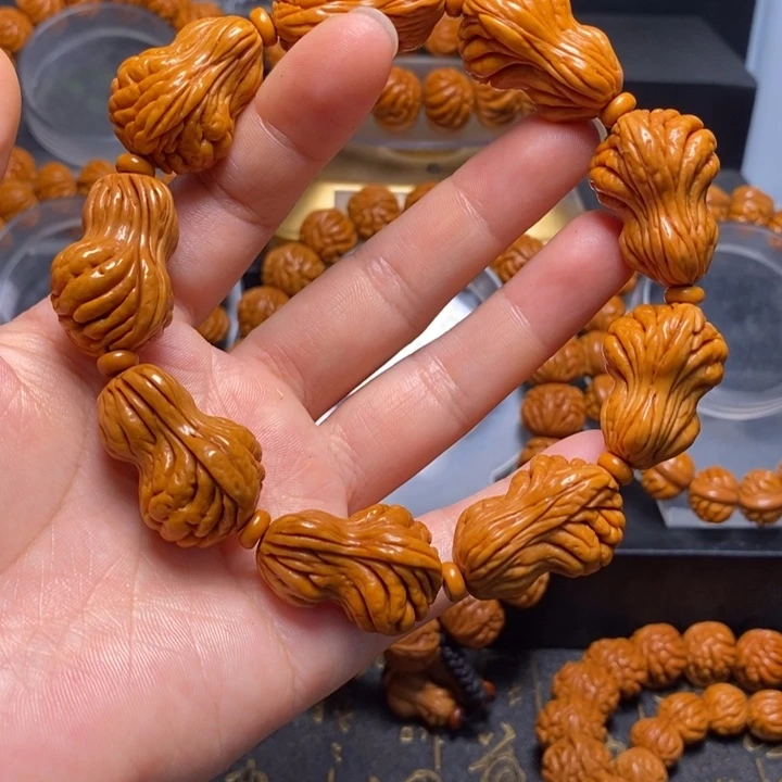 桃核手串花生手串