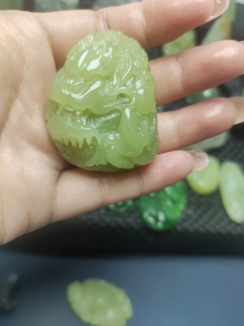 若羌黄口料圆乎手把件老熟温润