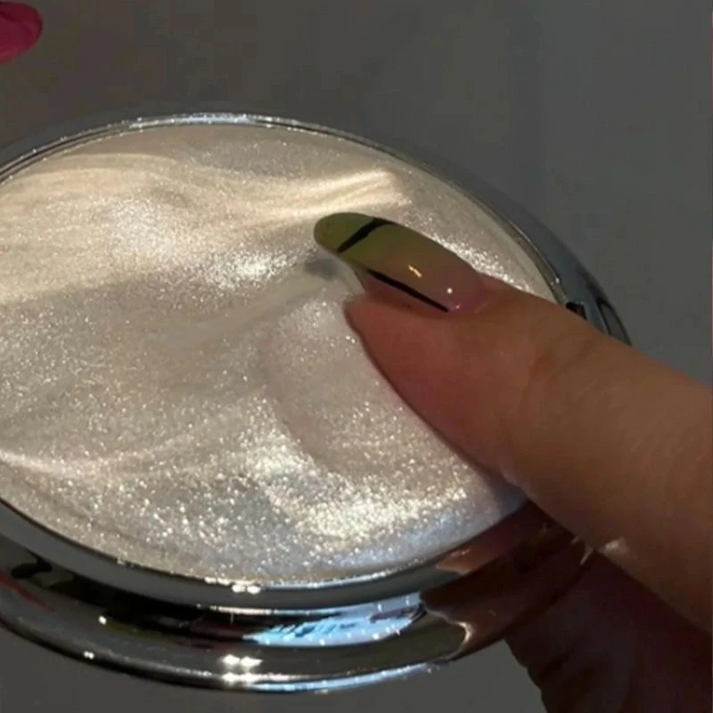 HERORANGE软糯麻薯巨亮高光盘土豆泥超闪爆闪法式香槟金钻石盘