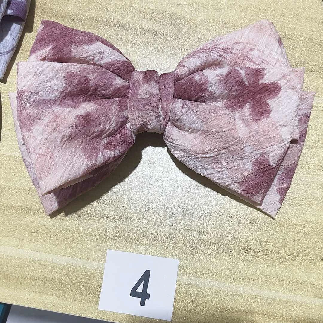 皮质铁合金蝴蝶结发夹