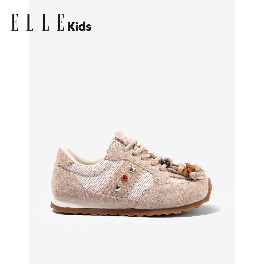 ELLEkids童鞋 运动鞋女童可鞋子休闲儿童阿甘鞋EFH385057-8