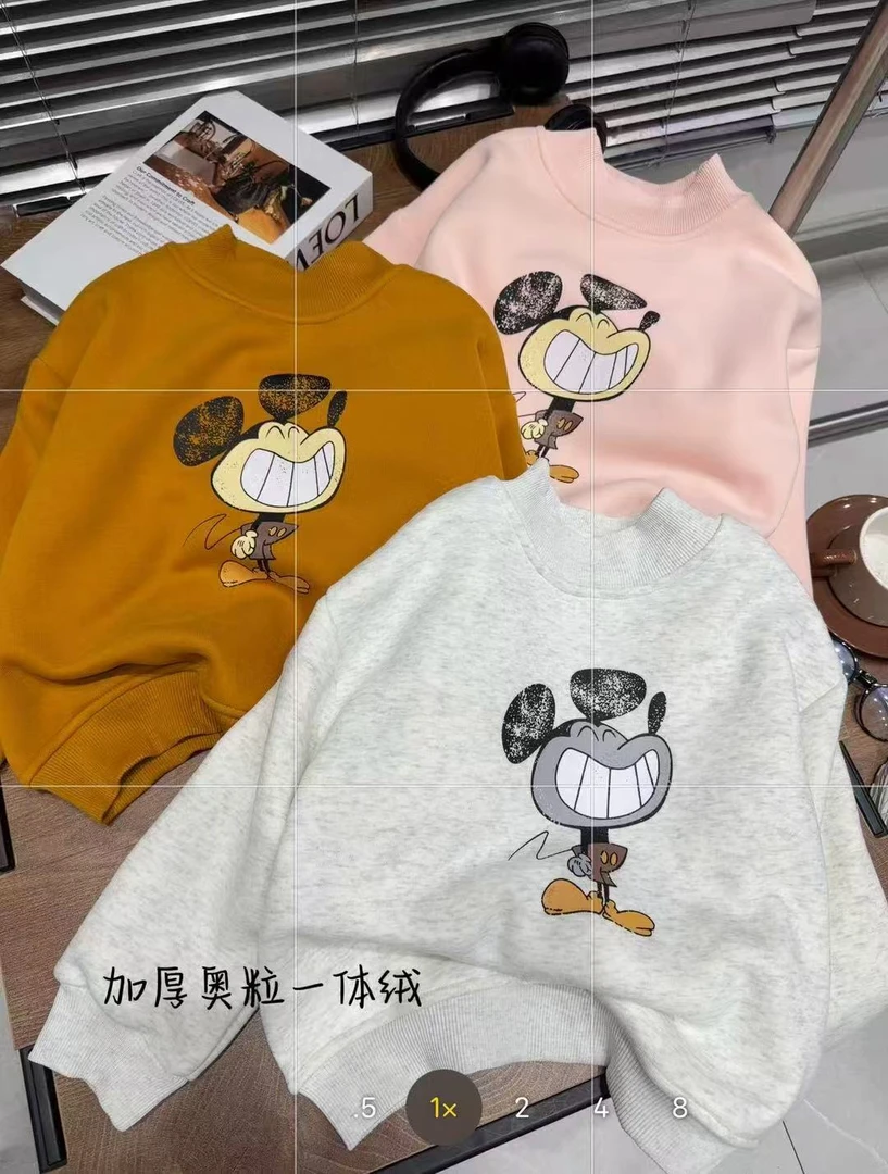 F14儿童加绒卫衣大牙小奇款