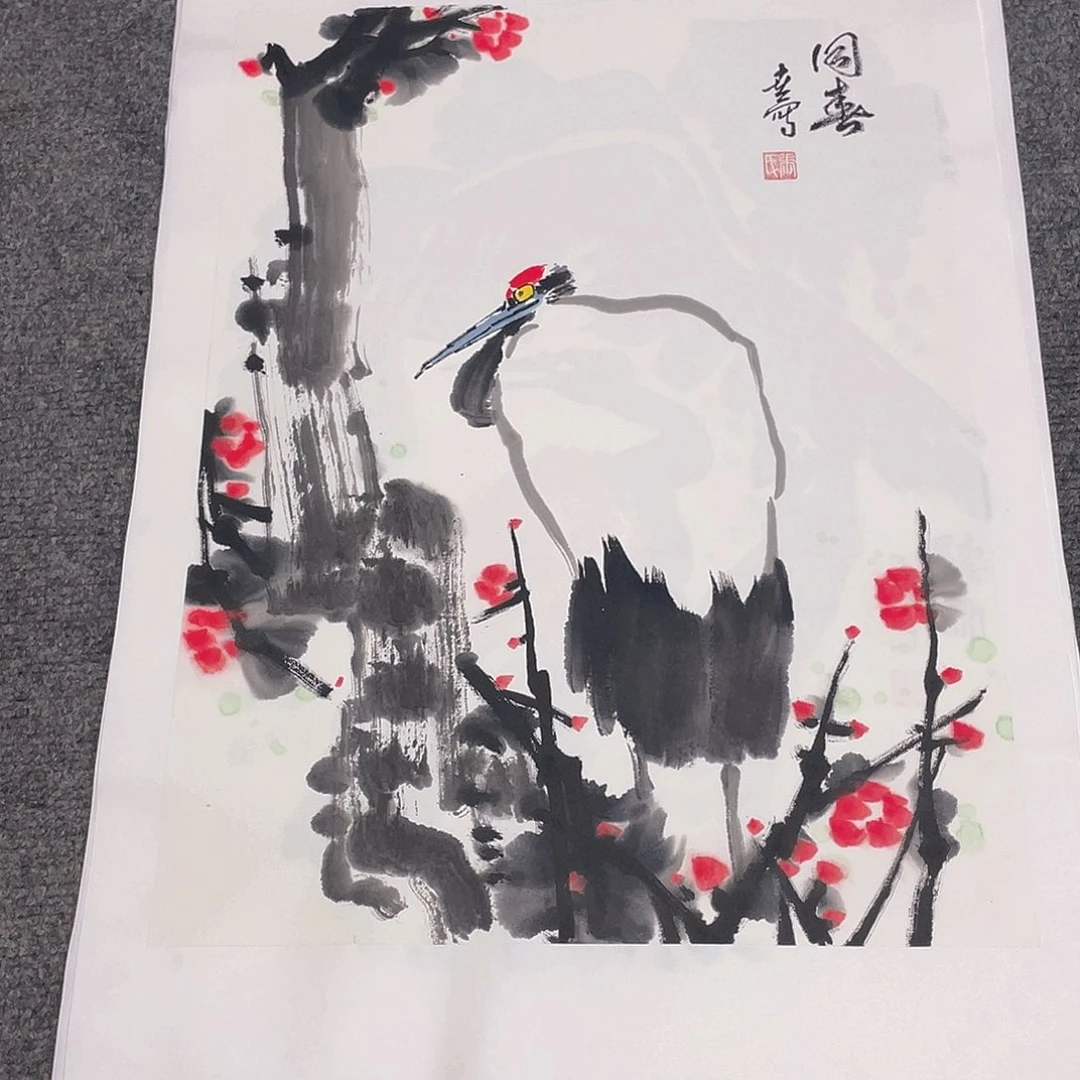 国画1.4平尺纯手绘国画作品