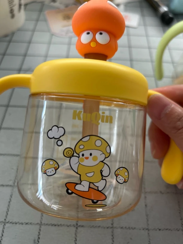 PPSU蘑菇吸管牛奶杯