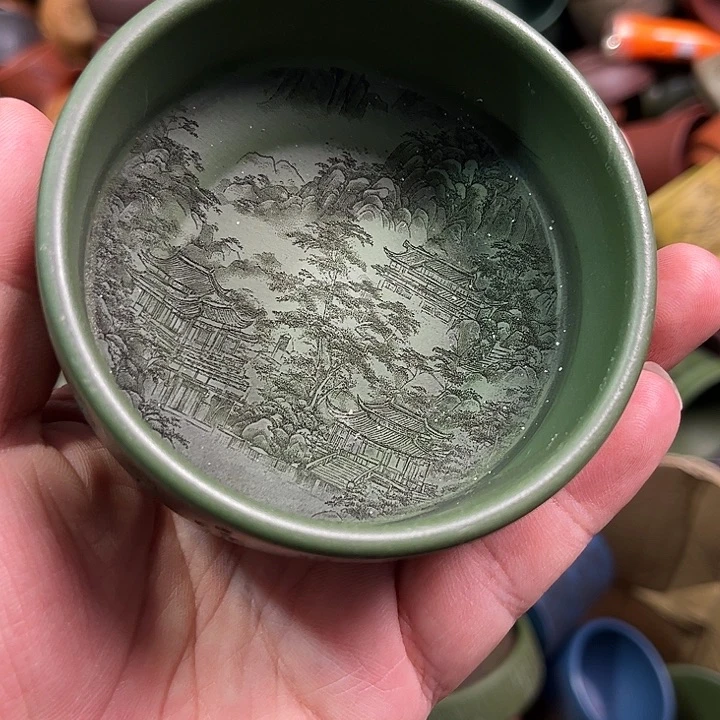 紫砂茶杯全手工紫砂主人杯