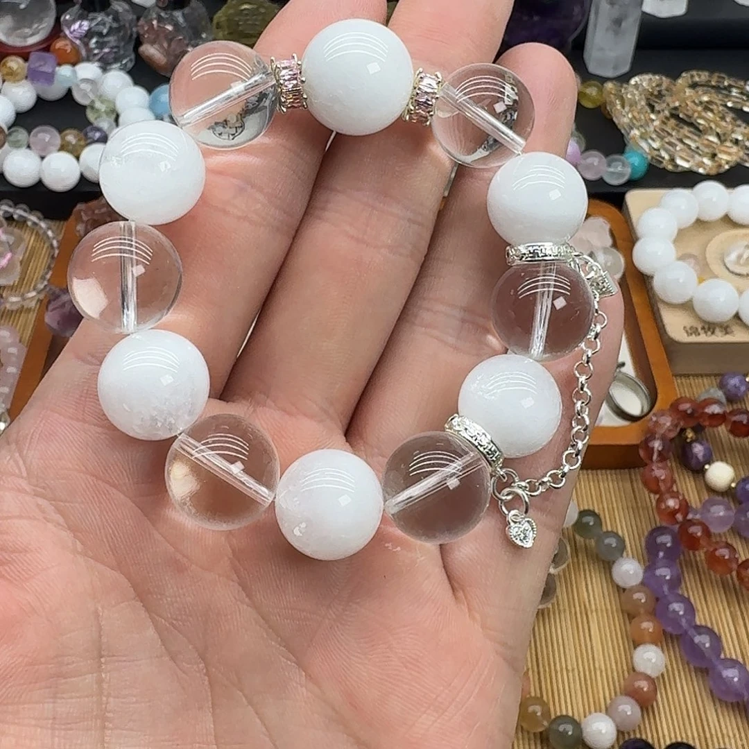 手链水晶银S925镶嵌