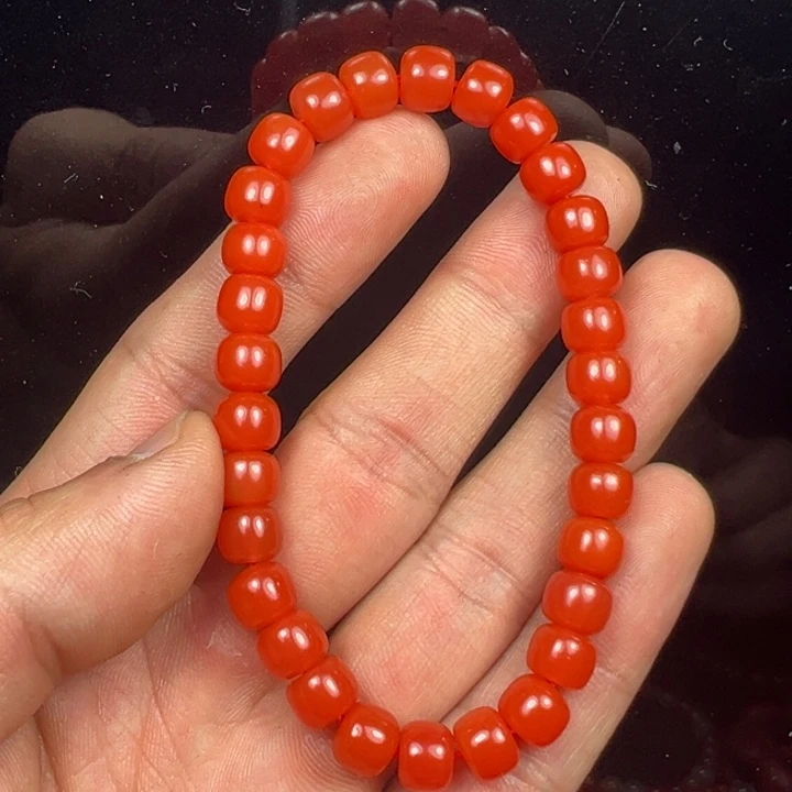 南红玛瑙老型手串未镶嵌