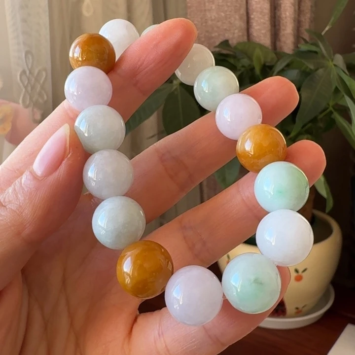 翡翠未镶嵌手链13.5mm