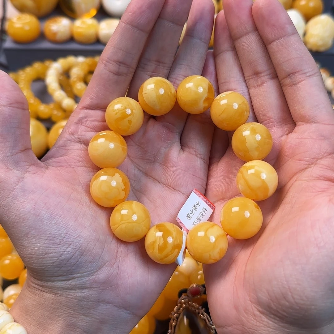 未镶嵌琥珀珠宝奇石20mm同料