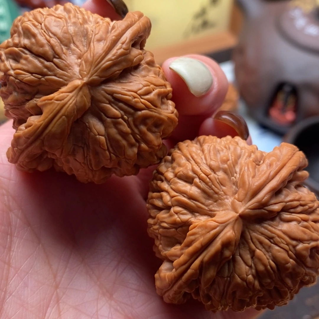 把件文玩核桃44尺寸白狮子