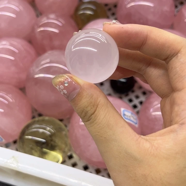 未镶嵌发饰水晶粉晶球