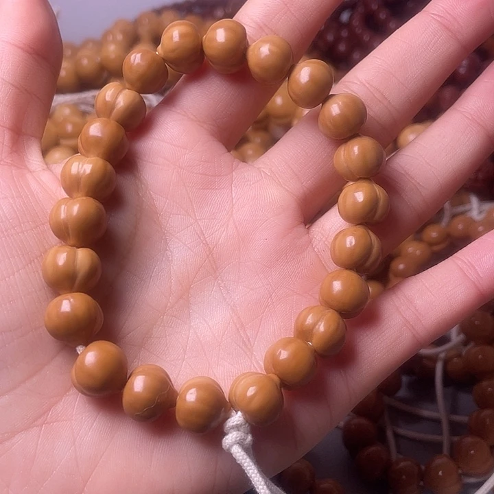 猴头核桃手串12尺寸镜面柯基屁桃手持全品无暇