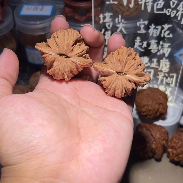 吊坠文玩核桃45全品三角楼