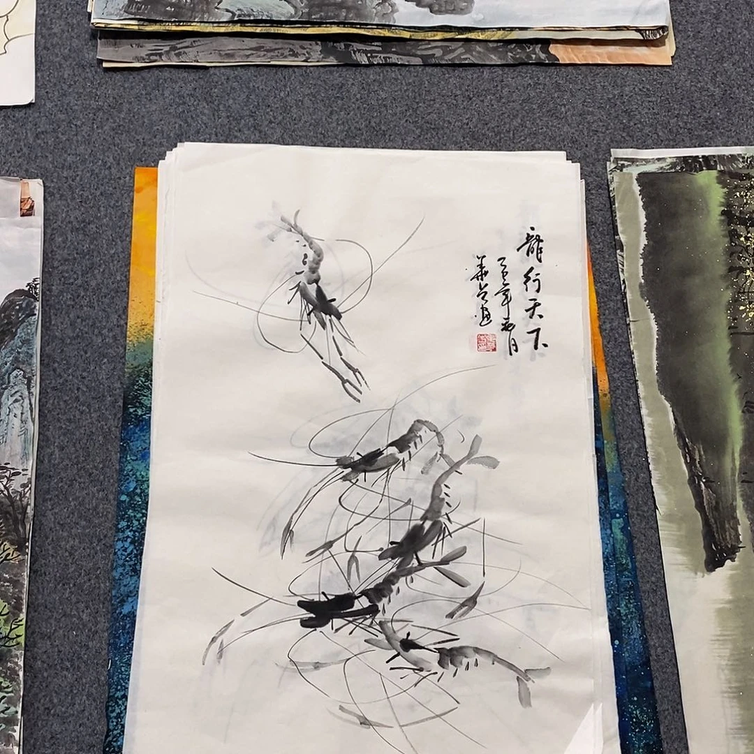 国画画画真的画画