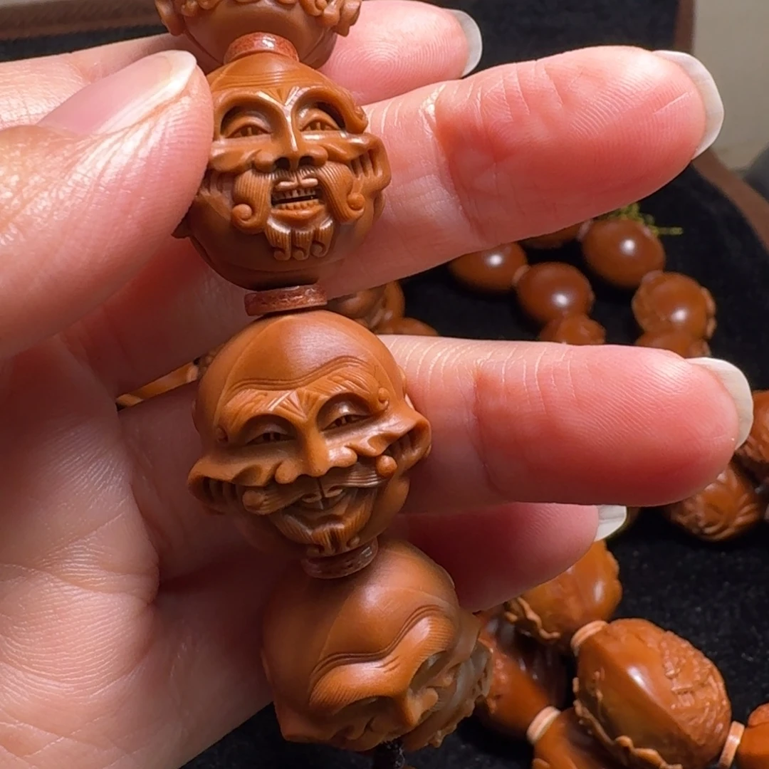 花***蛋手串/手链橄榄核橄榄核雕