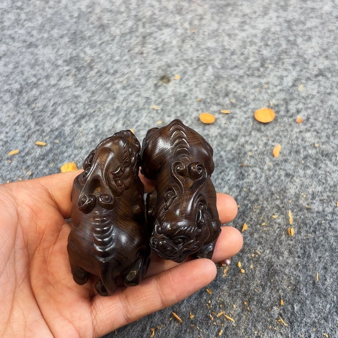 崖柏太行崖柏雷雷一对貔貅