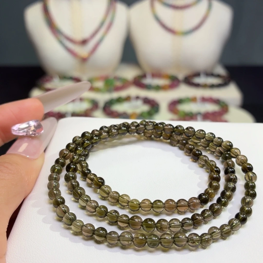 手链碧玺未镶嵌天然碧玺4.3