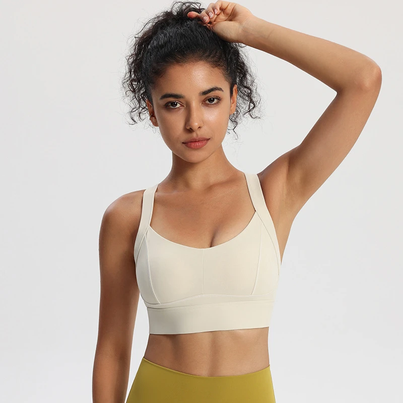 X1363  防震聚拢背心式瑜伽背心速干健身外穿