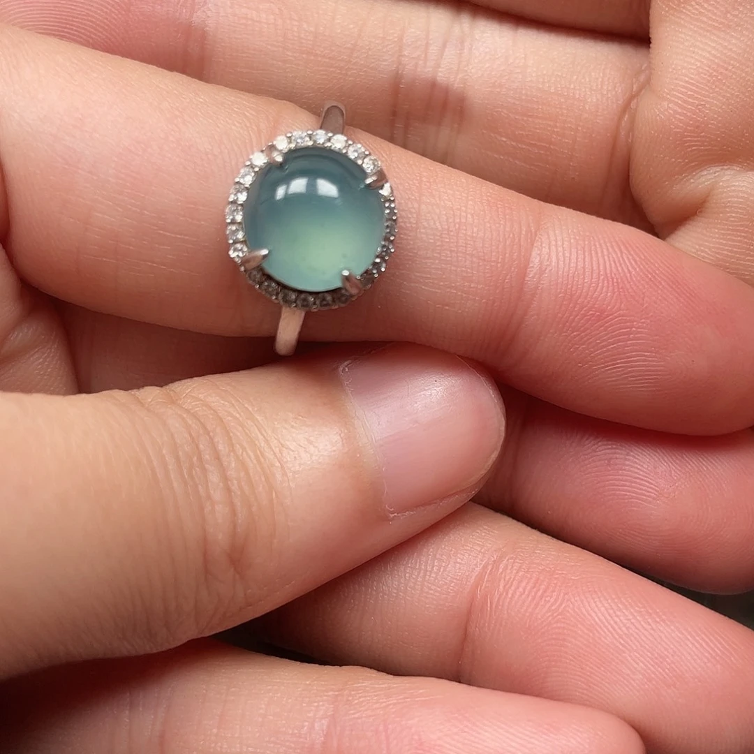 翡翠散珠翡翠戒指