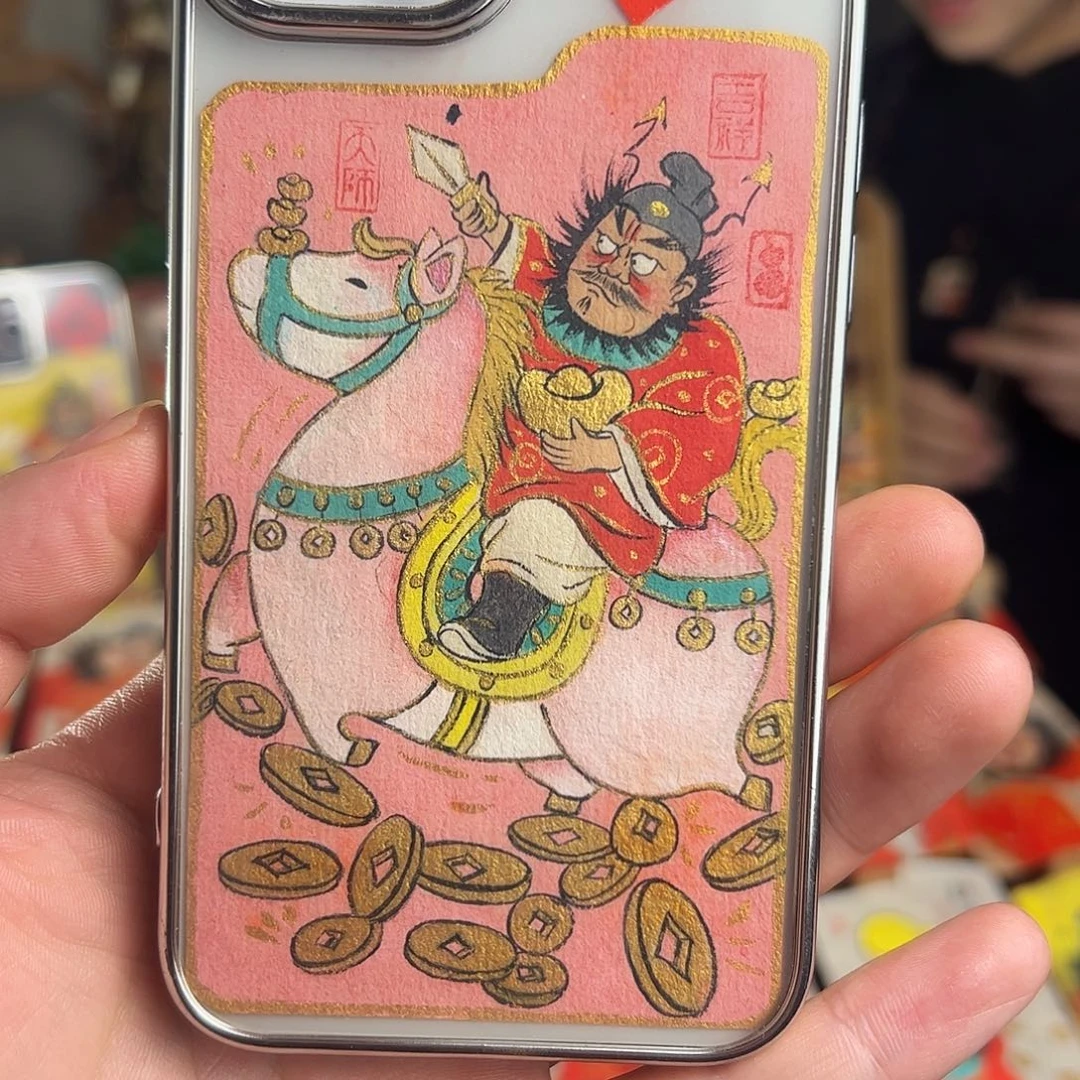 纯手绘钟馗文创画