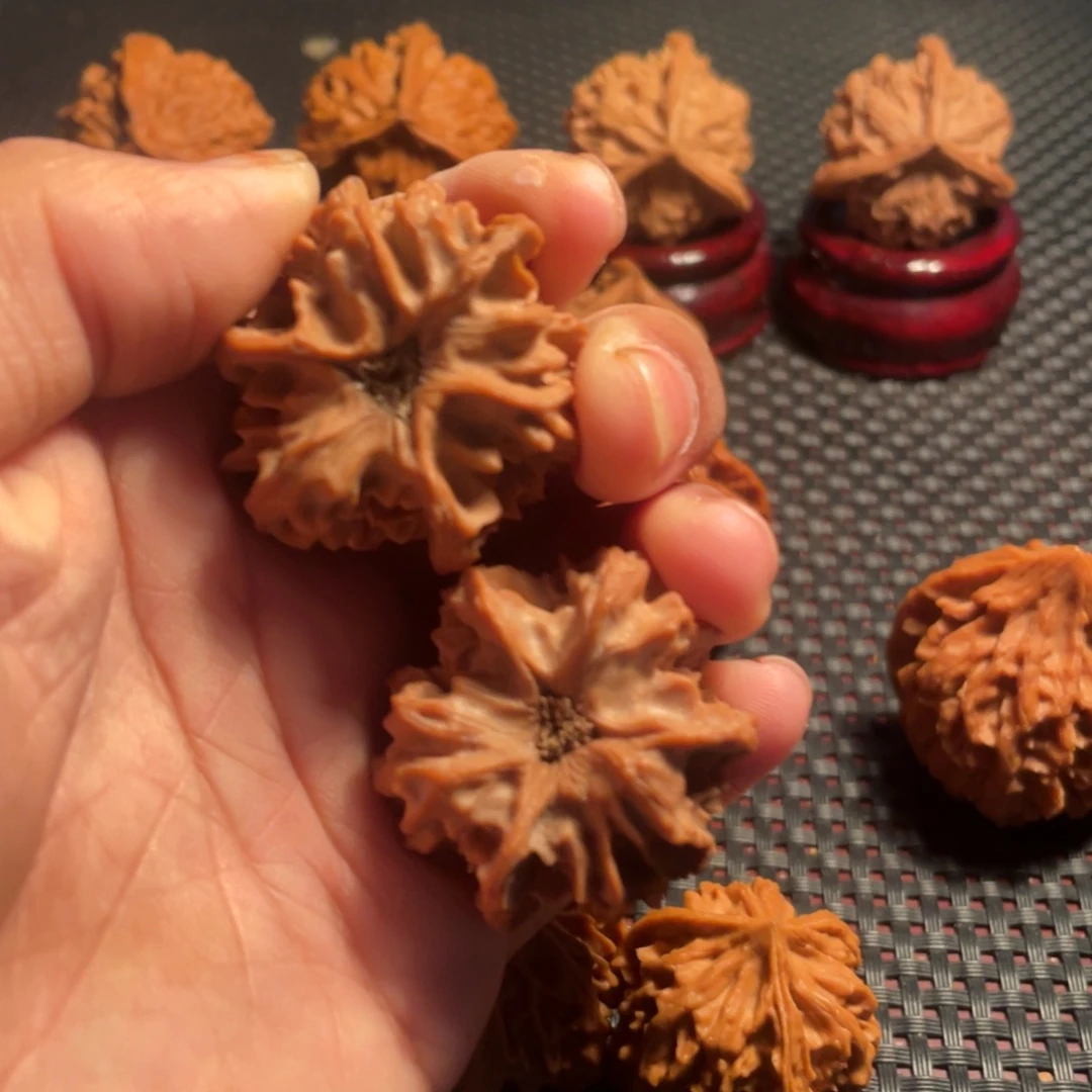 文玩核桃吊坠35野生龙门涧三棱