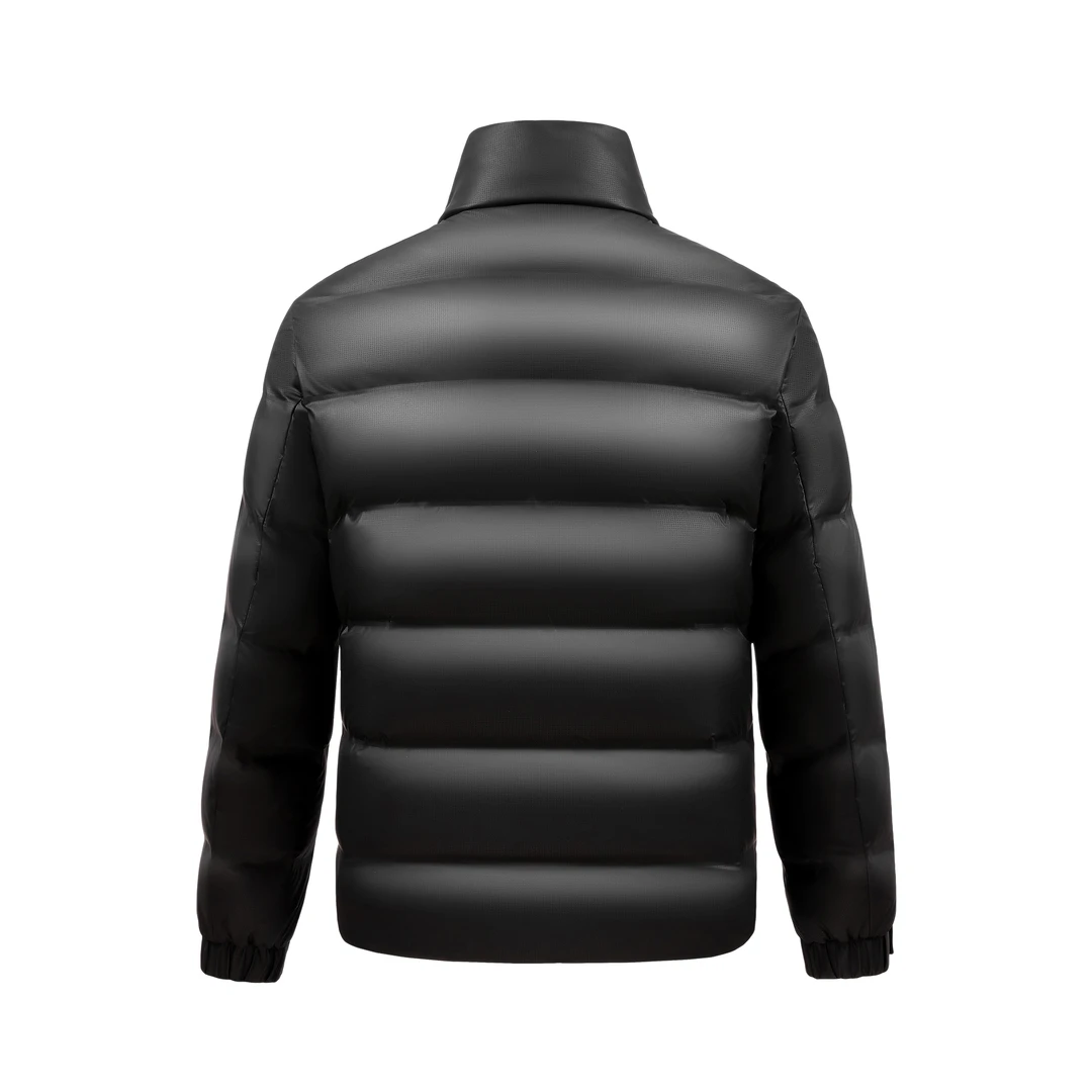 男士立领短款欧货90绒子白鸭绒羽绒服