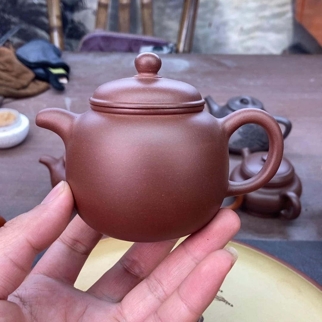 茶壶紫砂220 容量宜兴紫砂壶