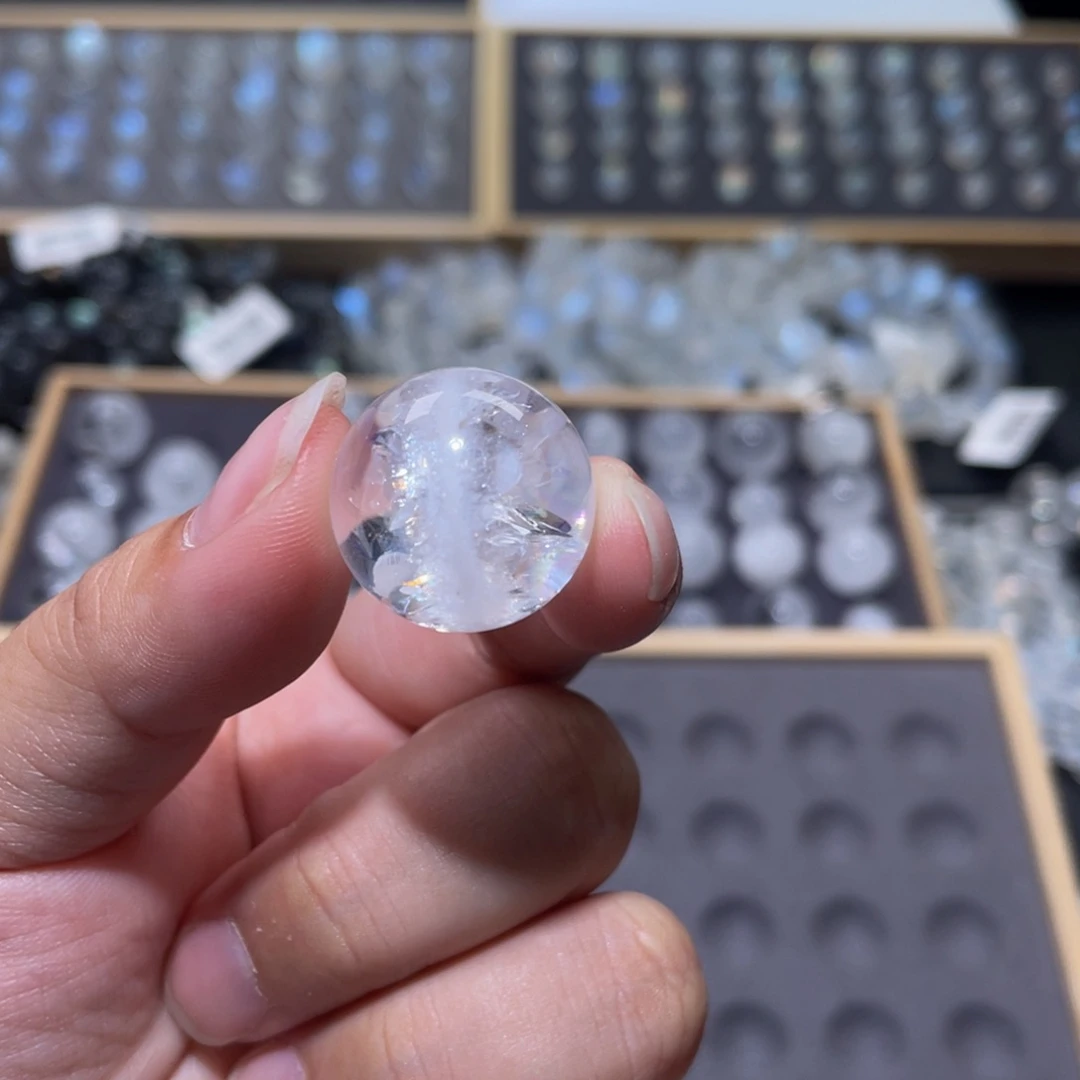 未镶嵌颈饰水晶✨****✨彩虹白幽灵单珠直径19.8mm