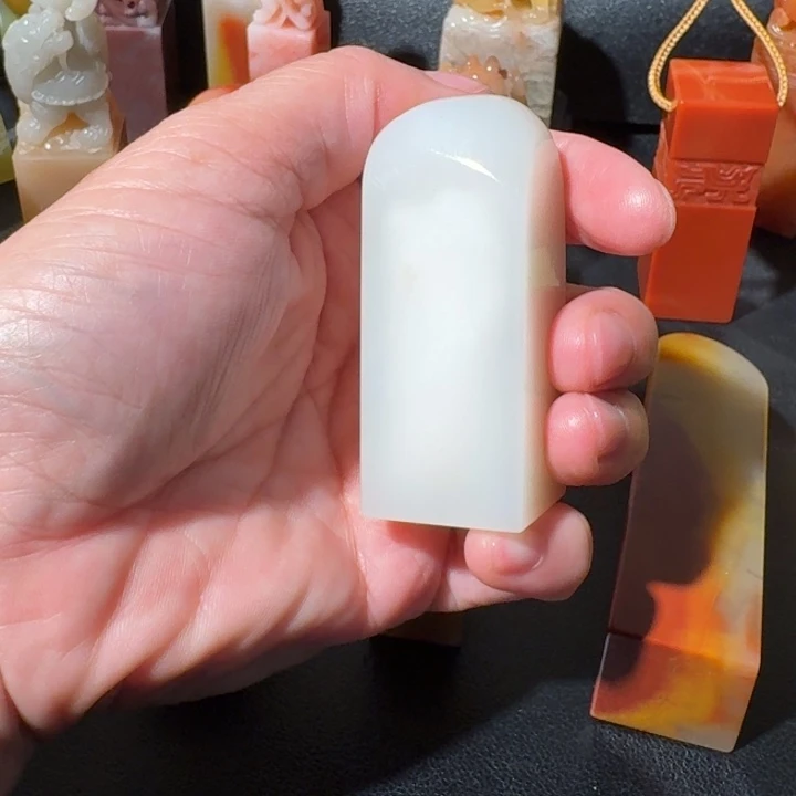 求***号寿山石寿山石猪油白