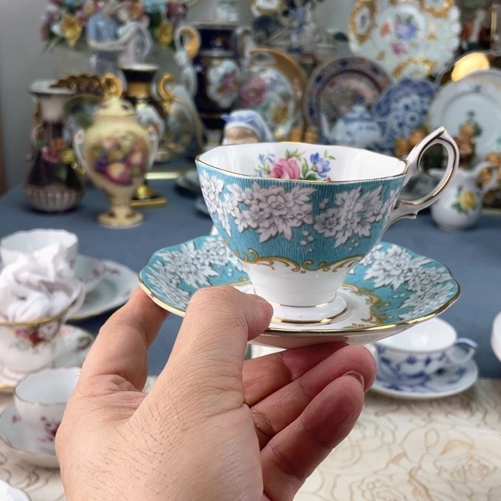 中古瓷器小房子盘子