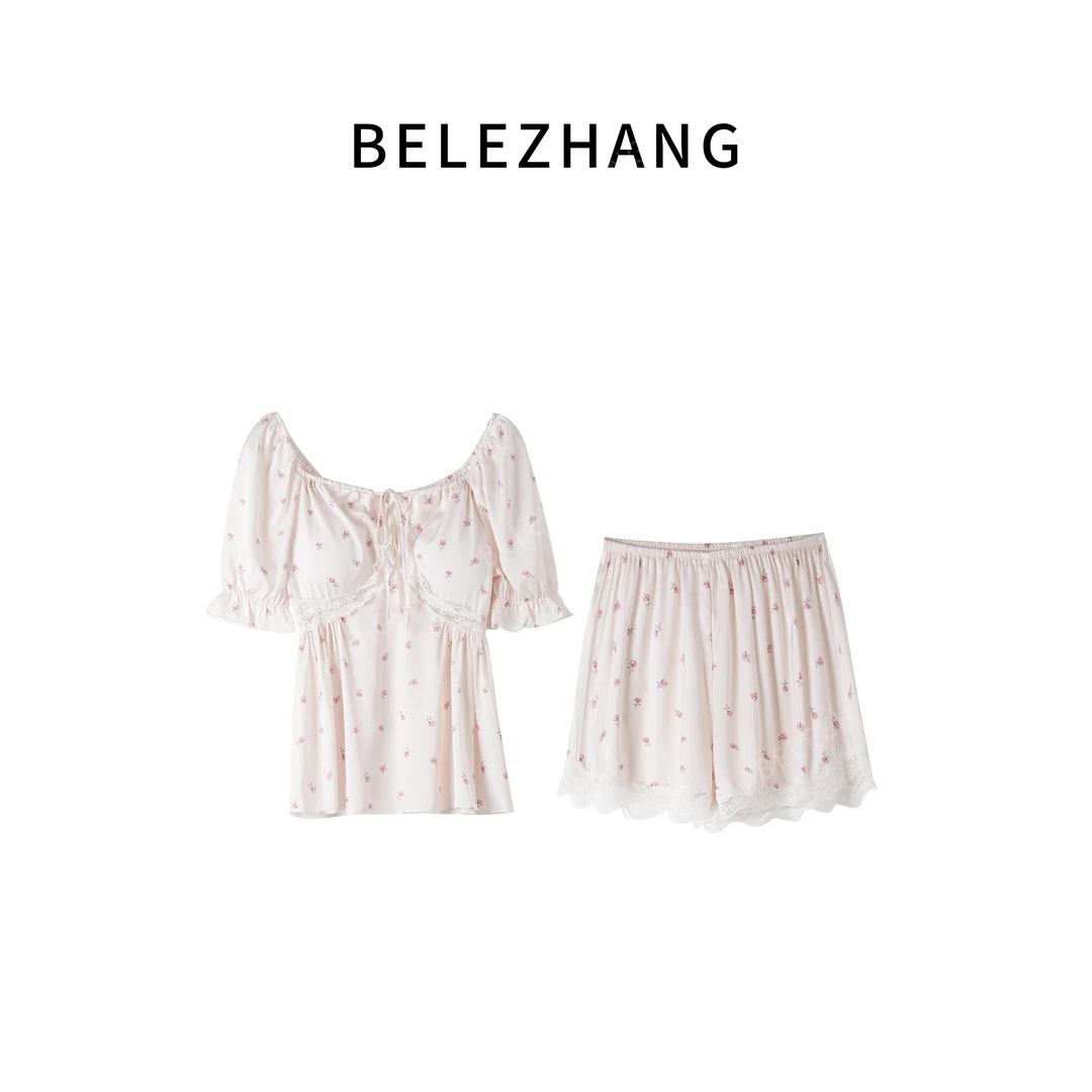 【花知晓】夏日甜美碎花休闲家居服-2281