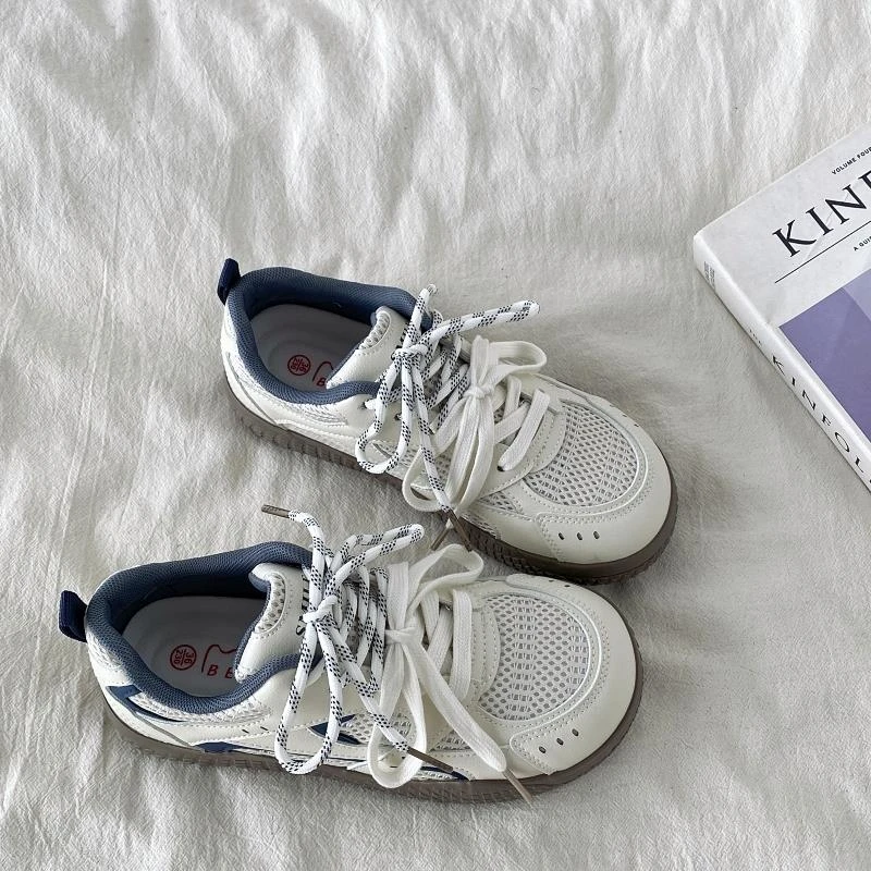 GHGB爆款网面透气德训板鞋女新款春夏超火小众休闲运动小白鞋