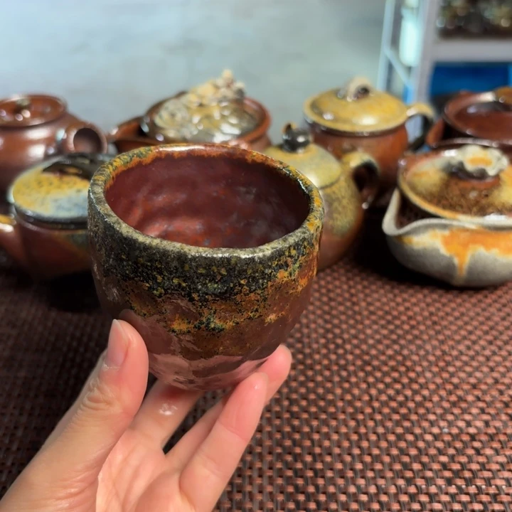 紫砂茶杯手捏大杯160 C