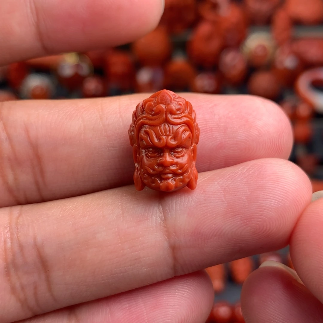 南红玛瑙黄财神11+未镶嵌
