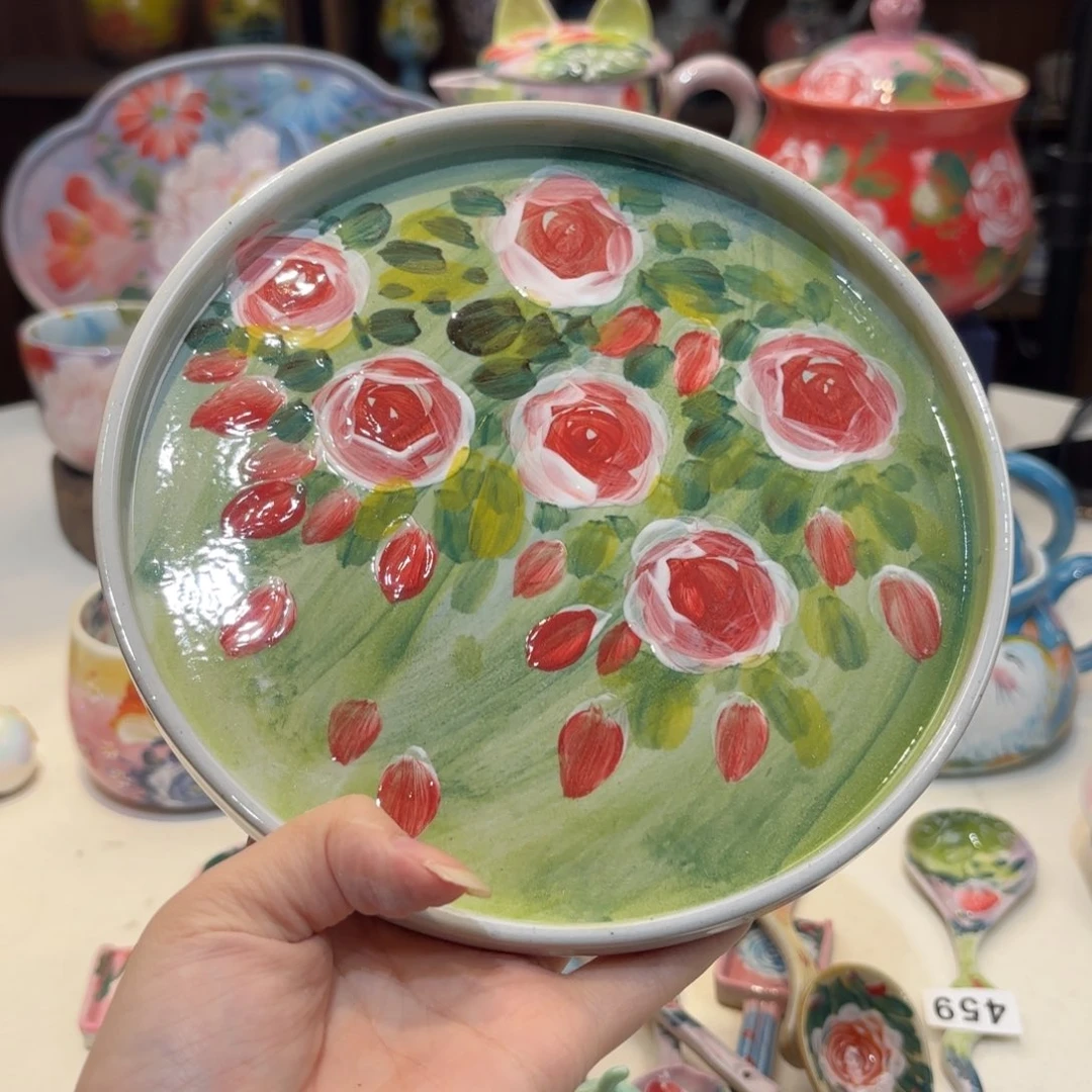 景德镇手绘高温釉下彩陶瓷茶具