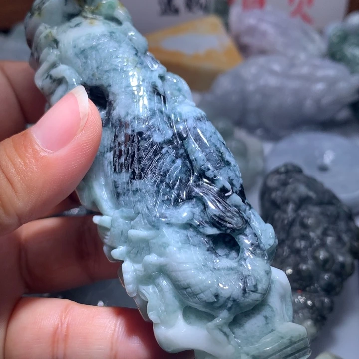 翡翠未镶嵌颈饰保真天然A货翡翠